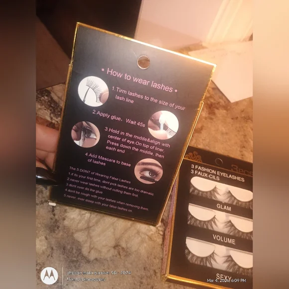 Glam Fashion Eyelashes Set - Black New - Picture 2 of 3
